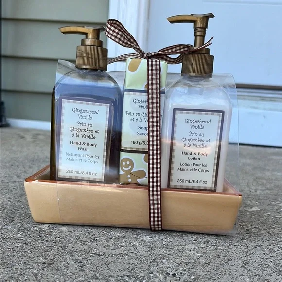 Pier 1 Tan and Brown Hand Soap Set with Rustic Charm - Picture 1 of 16